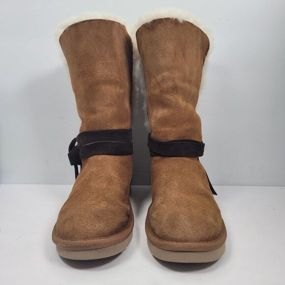 Koolaburra By UGG Rozalia Women's Brown Tall Winter Boots 1020243 US Size 7 - Picture 3 of 11